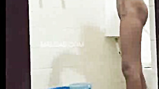 Indian Wifey Putting Rubber and Drilling