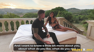 Spunky Outdoor Porking Of Andrea Retali Under The Hot Glow Of Sunset