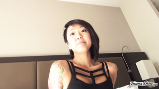 Saya Song Tears up James Deen All Via The Guest room