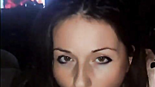 Breezy dicksucker guzzles spunk