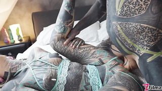 Tat Chick Anuskatzz Get Boinked Testicles Deep In Her Culo