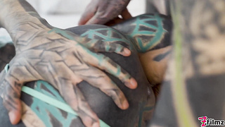 Tat Chick Anuskatzz Get Boinked Testicles Deep In Her Culo