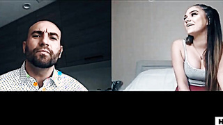 UNSPOILED TABOO Step Father Blackmails Her Daughter-in-law After Web cam Onanism - Athena Faris