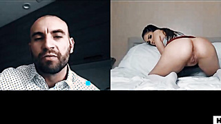 UNSPOILED TABOO Step Father Blackmails Her Daughter-in-law After Web cam Onanism - Athena Faris