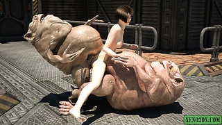 Filthy Goblin Wad. Sci-Fi THREE DIMENSIONAL porno