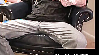 MenWorkinXXX.com - Tatted amateur makes his pierced penis firm and masturbates off energetically