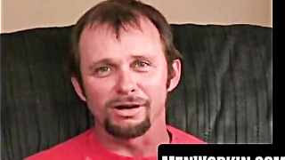 Mature amateur wanks until his pouch are downright jerked