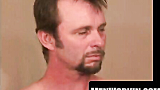 Mature amateur wanks until his pouch are downright jerked