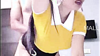 Indian Wifey Melons pressing And OutDoor Smashing