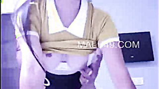 Indian Wifey Melons pressing And OutDoor Smashing