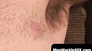 MenWorkinXXX.com - Pulsing manstick old dumps steaming spunk after strenuous getting off