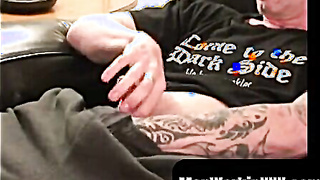 MenWorkinXXX.com - Interviewed dude enticed into masturbating off and jizzing solo energetically