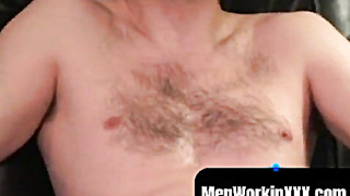 MenWorkinXXX.com - Magnificent grizzly drains his pulsing spunk-pump after powerful dialogue intensively
