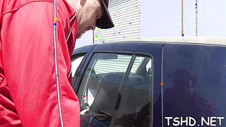 Astonishing amy brooke performs dinky munching sesh