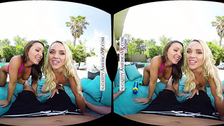 Days Are Getting Warmer And Your Prick Is Getting Firmer As Abigail Mac & Alexis Monroe Have A Threeway