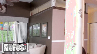 MOFOS - Dark-haired COUGAR Mia Ryder Invites The Childminder Expect Share Her Hubby's Giant Rod - Expect Harper