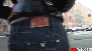 Pierced Tramp In Denim Takes Meaty Money-shot After Pound