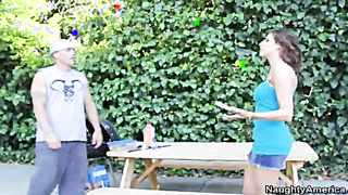 Kortney Kane Poking In The Outdoors With Her Jugs