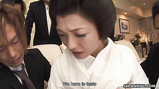 Yui Ayana Gets Drilled Rock-hard By Many Insane Men