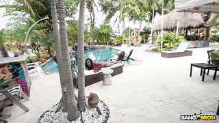 BANGBROS - Ebony Mystique Gets Lubricant Opened up All Over Her Ideal Bouncy Rump By Her Mischievous Sonnie