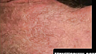 Senior stud unwraps bare and drains off solo leisurely