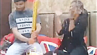 Uber-cute Indian Mal Demonstrates her Milk cans and Banging