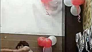 Uber-cute Indian Mal Demonstrates her Milk cans and Banging