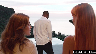 BLACKED Wonderful Redheads Jia Lissa & Lil Dragon Love BIG BLACK COCK