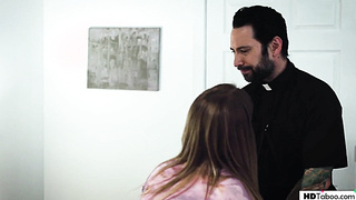 UNSPOILED TABOO Insane Dame Having Fuck-a-thon With Sinner Pastor - Eliza Eves, Tommy Pistol