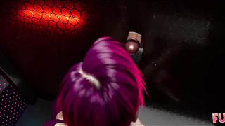 Futa3Dx - Futa Dark-haired Gets Woman Super-fucking-hot & Crazy At The Gloryhole They Embark Plumbing