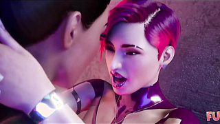 Futa3Dx - Futa Dark-haired Gets Woman Super-fucking-hot & Crazy At The Gloryhole They Embark Plumbing