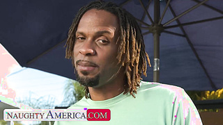 Immense Lush Bootie Ultra-cutie, Lexi Grey, Dangles Out By The Pool And Gets Some Thick Black Weenie