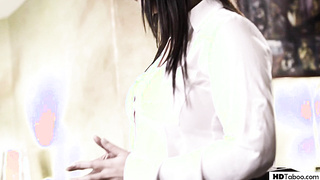 Step Father And Daughter Go To A Psychologist - Angela White