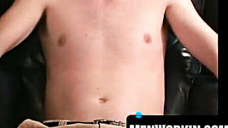 Young man with excellent caboose faps his firm stiffy