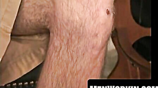 Young man with excellent caboose faps his firm stiffy