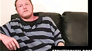 Ginger-haired tugs his cut lollipop fighting to get rock hard