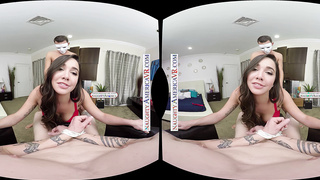 Jaw-dropping Surprise As You Take Off Your Spandex hood Off And Witness Your Kinky Gf Karlee Grey Getting Wedged