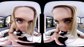 Steamy Platinum-blonde Athena Palomino Nails Her Pal's Hubby In VR