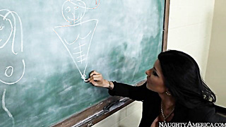 Romi Rain Penetrating In The Floor With Her Globes