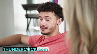 Buxomy Ash-blonde COUGAR Rachael Cavalli Wanks A Wood Dry