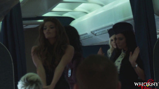 WHORNY FILMS Mile Torrid Three-way In Very first Class - Briana Blair