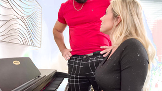Schoolgirl Romps Tutor During Piano Lesson - Miss Alice Wild