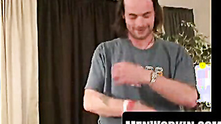 Raunchy man drizzles jizm after raging getting off