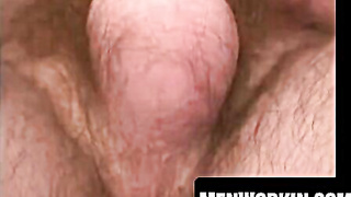 Thug man smokes then captures pink cigar to fap off