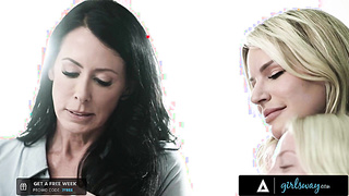 GIRLSWAY Homeless Doll Pulverizes cougars Duo Reagan Foxx Rachael Cavalli in Swap For a Home (Dixie Lynn)