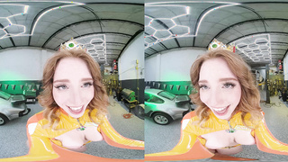 Lucy Foxx As Queen Daisy Wants Arch Her Over And Ravage Her Right Here In This Garage