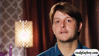 Gang of married couples exchange playmates and luved fat hard-core banging in the crimson guest room inwards Playboy palace