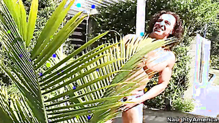 Chanel Preston Smashing In The Outdoors With Her Tats