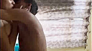 Indian Slender Wifey Deep throat and Standing Smashing