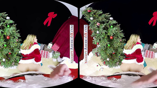 Santa's Mischievous Helper Stephanie West Sits On Your Stiffy For Xmas